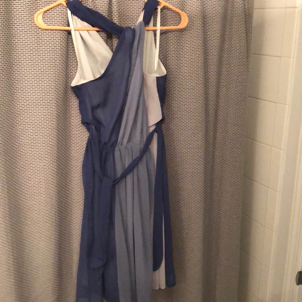 Blue dress purchased from high end boutique